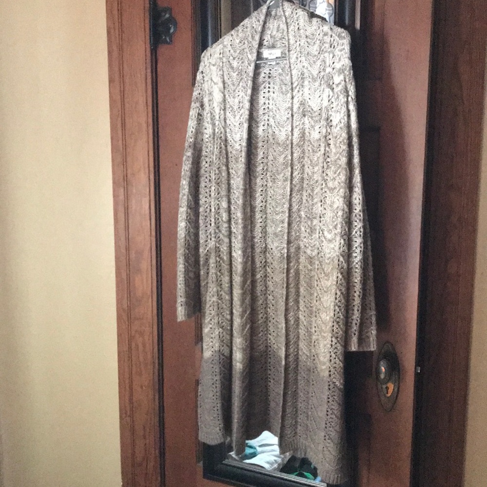 Knee length cardigan